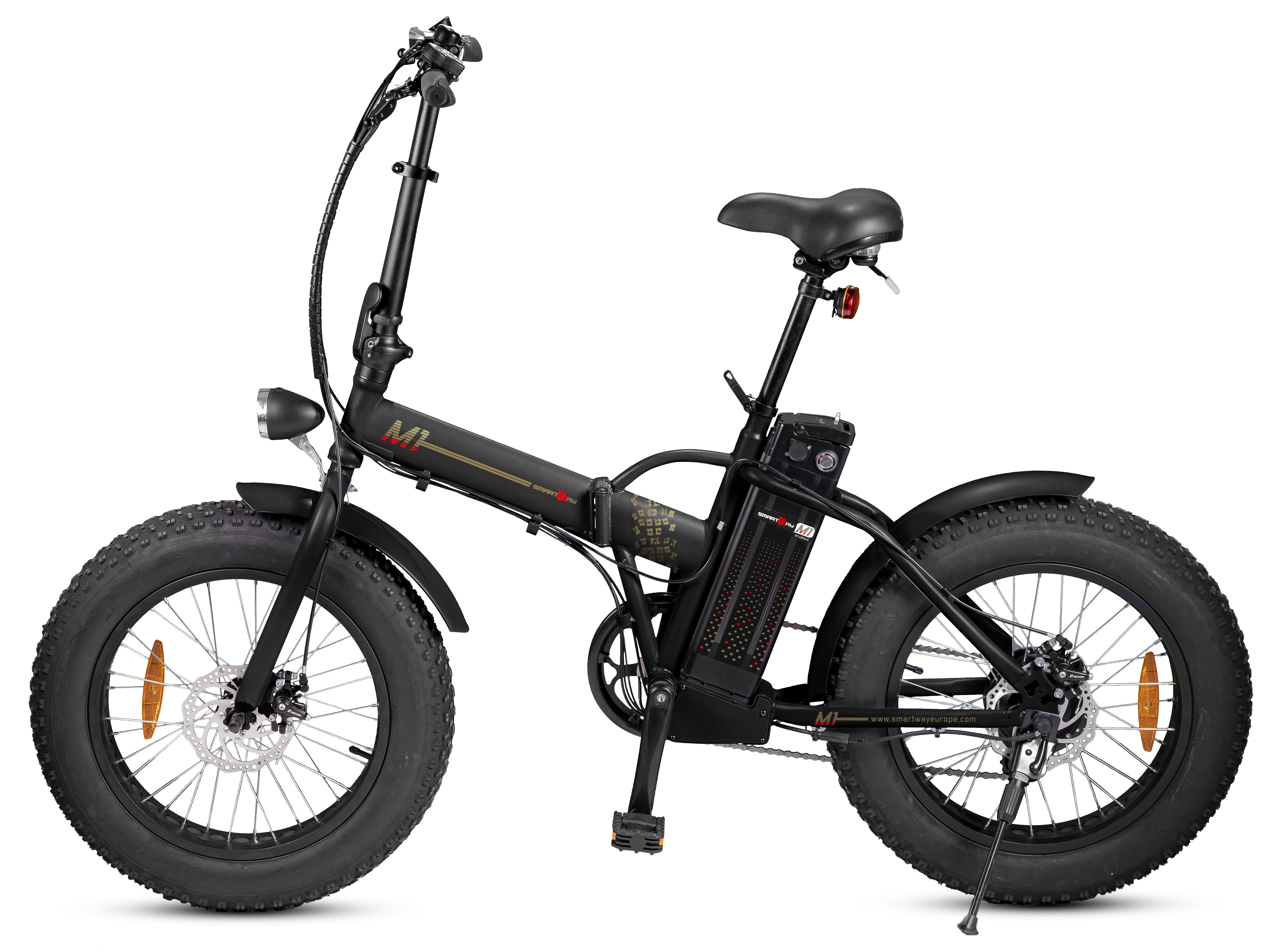 Smartway Monster Fat E-Bike Pieghevole Nera | Yeppon