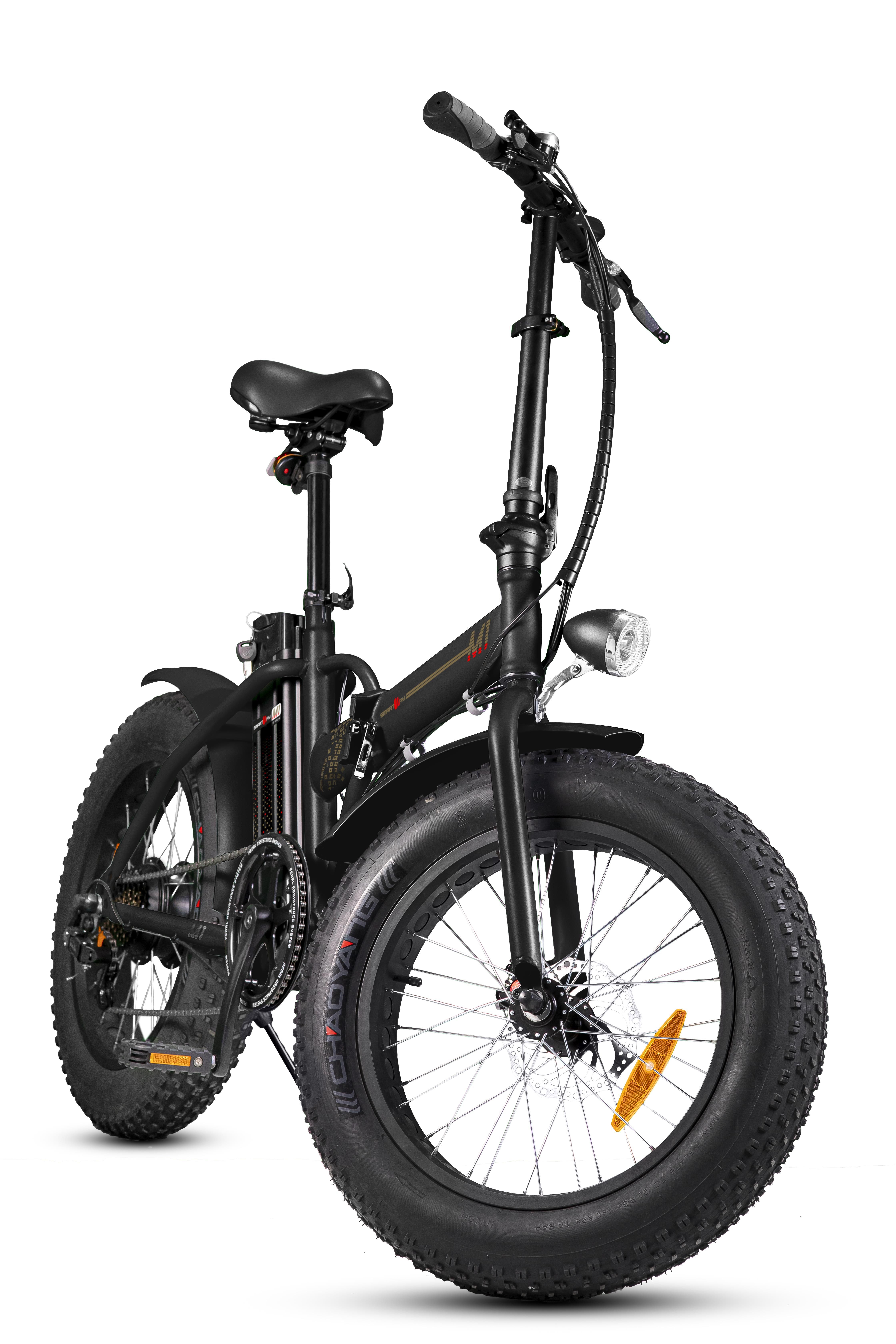 Smartway Monster Fat E-Bike Pieghevole Nera | Yeppon
