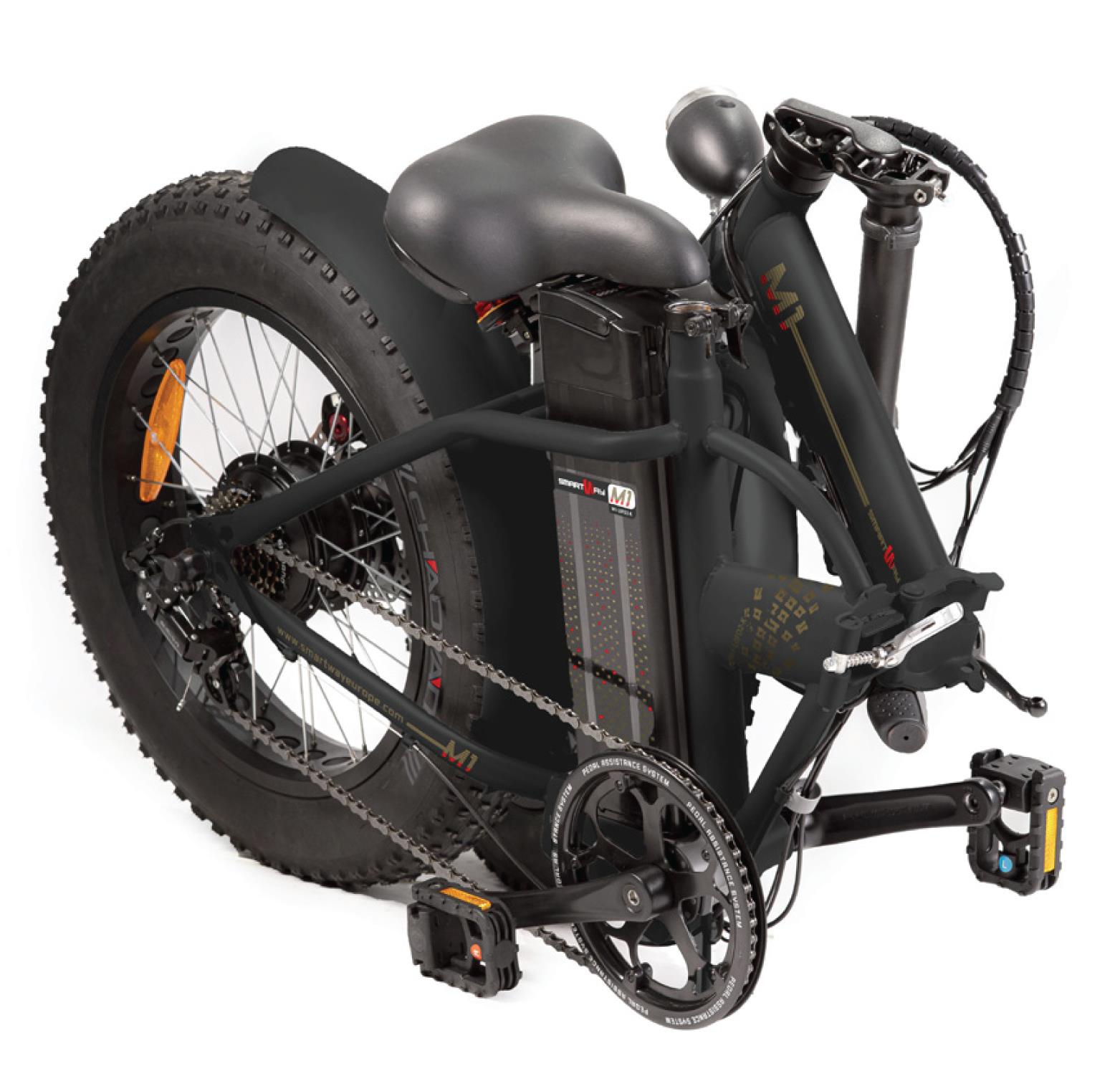 Smartway Monster Fat E-Bike Pieghevole Nera | Yeppon