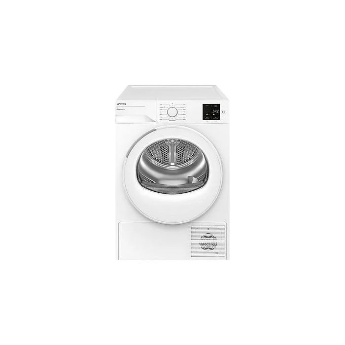 SMEG DR09EE – Asciugatrice Pompa di Calore 9 kg, Classe E, 15 programmi + Sensore umidita' + Funzione Anti-Pieghe, (84,6 × 59,8 × 60,8 cm), Bianco.