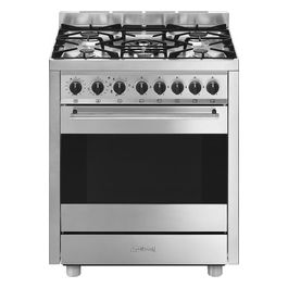 Smeg B71GMX2 Cucina a gas 5 fuochi Forno Elettrico 70 Litri Classe A Inox