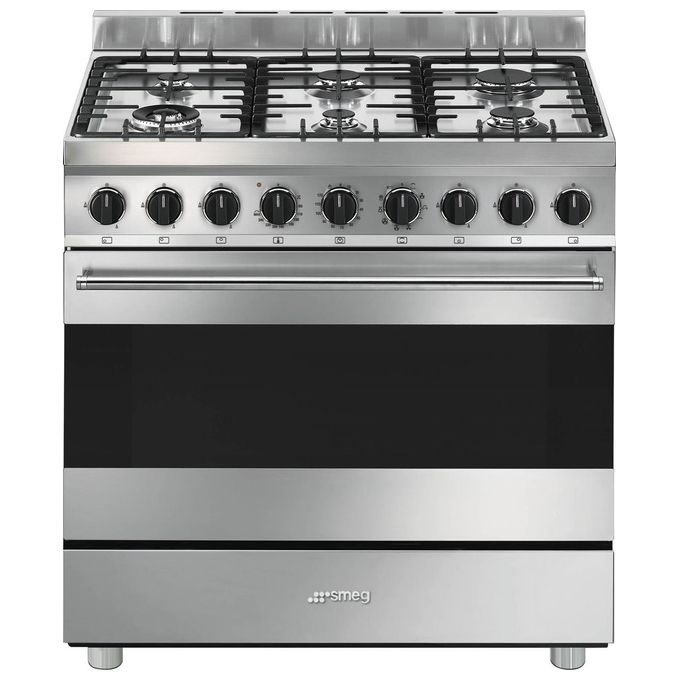 Smeg B91GMX2 Cucina 90x60cm 6 Funzioni Multi9 Classe Energetica A Inox