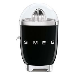 CJF01BLEU Estetica 50's Style Spremiagrumi Elettrico con Beccuccio Antigoccia in Acciaio Inox e Chiusura a Scatto Potenza 70 W Nero