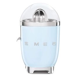 CJF01PBEU Estetica 50's Style Spremiagrumi Elettrico con Beccuccio Antigoccia in Acciaio Inox e Chiusura a Scatto Potenza 70 W Azzurro