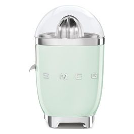 CJF01PGEU Estetica 50's Style Spremiagrumi Elettrico con Beccuccio Antigoccia in Acciaio Inox e Chiusura a Scatto Potenza 70 W Verde Pastello