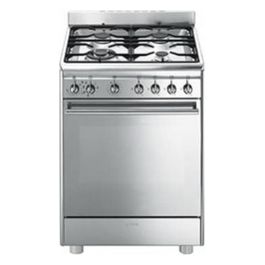 Cucina 60cm 4 fuochi Forno elettrico 72lt Cl. A inox