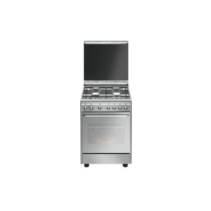 Cucina A Gas Con Forno Elettrico Smeg 4 Fuochi A 60x60 Cm Acciaio Inox  CX60SVPZ9 | eBay