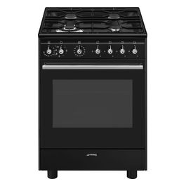 CX61GMBL Estetica Classica Cucina con piano cottura Gas 60x60 cm Forno elettrico Classe A Nera