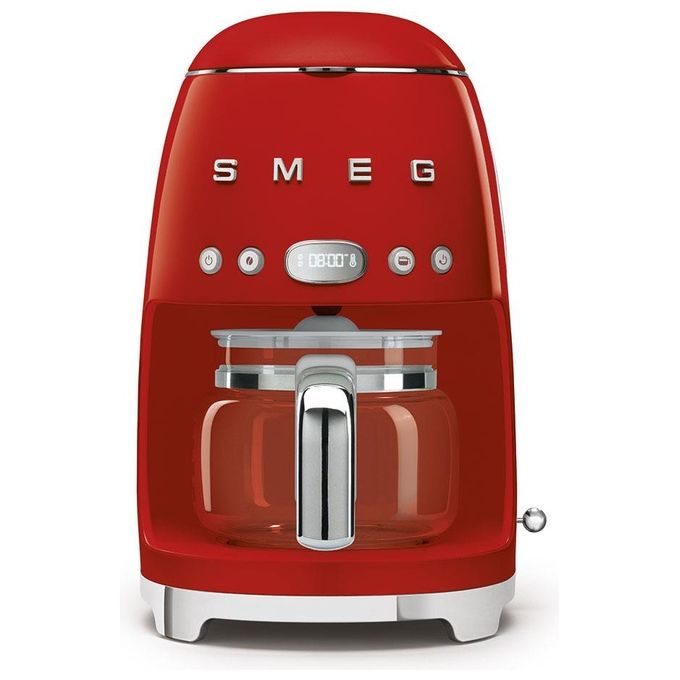 Smeg DCF02RDEU Macchina per Caffe' Automatica con Filtro 1.4 Litri Rosso