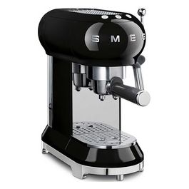 ECF01BLEU Estetica 50's Style Macchina da Caffe' Espresso Capacita' 1 Litro Potenza 1350 W 2 Tazze Nero