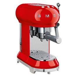 Smeg ECF01RDEU Estetica 50's Style Macchina da Caffe' Espresso Capacita' 1 Litro Potenza 1350 W 2 Tazze Rosso