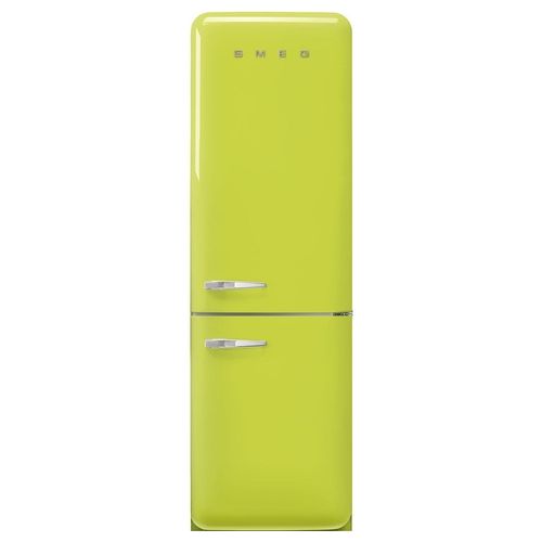 Smeg FAB32RLI5 Estetica 50s Style Frigorifero Combinato Capacità 331 Litri Classe energetica D 196,8 cm Total No Frost Cerniera a Destra Verde Lime