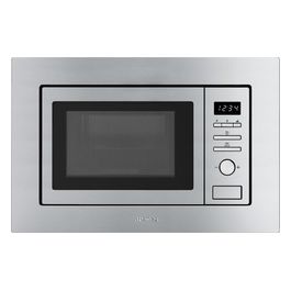 Smeg FMI017X Forno a Microonde Multifunzione da Incasso Estetica Universale Capacita' 17 Litri Classe energetica  5 Programmi   60 cm Acciaio Inox