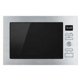 Smeg FMI425X Forno a Microonde Multifunzione da Incasso Estetica Selezione Capacita' 25 Litri Classe energetica  5 Programmi   60 cm Acciaio Inox