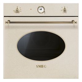 Smeg SF800AVO Forno Elettrico da incasso Ventilato Estetica Coloniale Capacita' 70 Litri Classe energetica A-10% 6 Funzioni 60 cm Avena