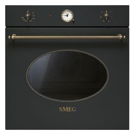 SF800AO Forno Elettrico da incasso Ventilato Estetica Coloniale Capacita' 70 Litri Classe energetica A-10% 6 Funzioni 60 cm Antracite