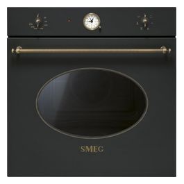 Smeg SF800AO Forno Elettrico da incasso Ventilato Estetica Coloniale Capacita' 70 Litri Classe energetica A-10% 6 Funzioni 60 cm Antracite