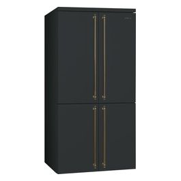 Smeg FQ60CAO5 Estetica Coloniale Frigorifero Side by Side 4 Porte Capacità 572 Litri Classe energetica F 182 cm Total No Frost Antracite