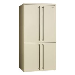 FQ60CPO5 Estetica Coloniale Frigorifero Side by Side 4 Porte Capacità 572 Litri Classe energetica F 182 cm Total No Frost Panna