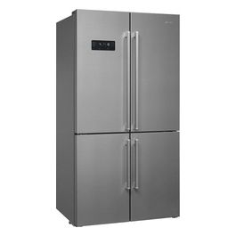 Smeg FQ60XDF Estetica Universale Frigorifero Side by Side 4 Porte Capacità 572 Litri Classe energetica F 182 cm Total No Frost Display LCD Inox Look