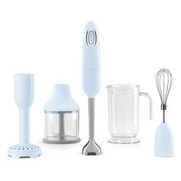 Frullatore a Immersione Completo di Accessori Anni 50 Azzurro
