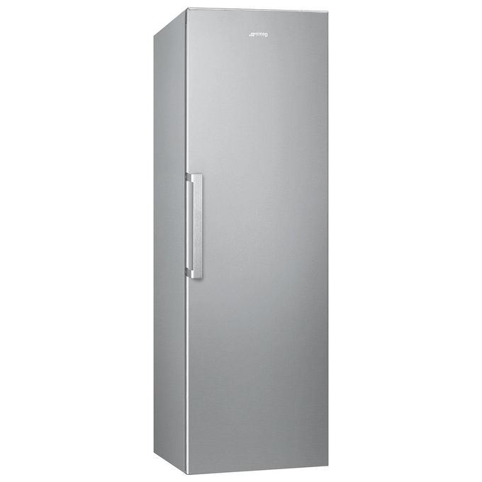 Image of Smeg FS18EV2HX Frigorifero Mono Porta a Libera Installazione Estetica Universale Capacita' 380 Litri Classe energetica E (A++) Total No Frost Acciaio Inox