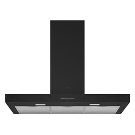KBT900NE Estetica Universale Cappa a Parete Aspirante Classe energetica A 3 Velocità + Intensiva 730 m3/h Illuminazione LED 90 cm Nero