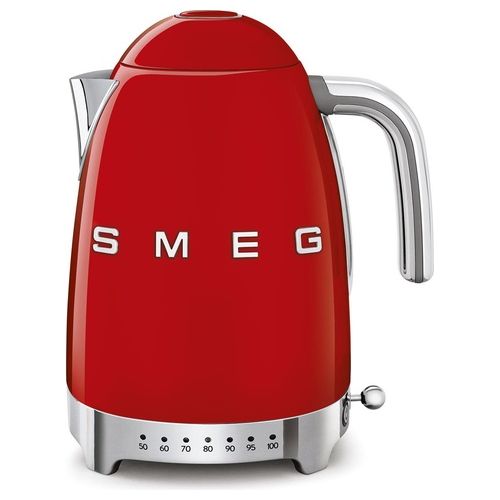 KLF04RDEU Estetica 50's Style Bollitore Elettrico a Temperatura Variabile Capacita' 1,7 Litri 7 Tazze Potenza 2400 W Rosso