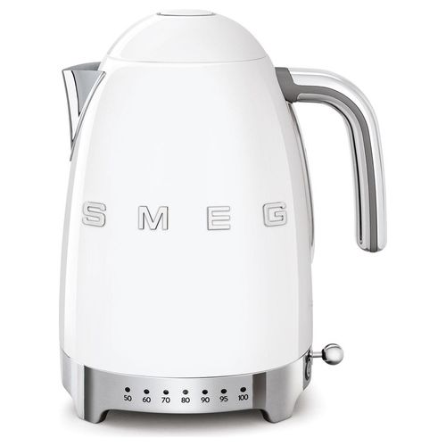 KLF04WHEU Estetica 50's Style Bollitore Elettrico a Temperatura Variabile Capacita' 1,7 Litri 7 Tazze Potenza 2400 W Bianco