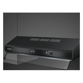 Smeg KSEC61NE2 Cappa da Incasso a Vista Aspirante Estetica Universale Classe energetica D 3 Velocita' Illuminazione LED 60 cm Nero