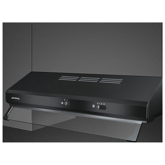 Smeg KSEC61NE3 Cappa Cucina Filtrante Sottopensile Incasso Larghezza 60 cm Profondita' 49 cm Classe C colore Nero