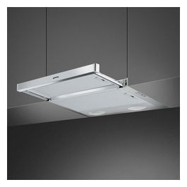 KSET61E2 Cappa da Incasso a Vista Aspirante Estetica Universale Classe energetica D 3 Velocita' Illuminazione LED 60 cm Silver