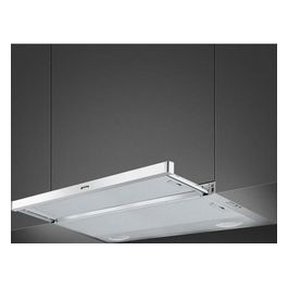 Smeg KSET91E2 Cappa da Incasso a Vista Aspirante Estetica Universale Classe energetica D 3 Velocita' Illuminazione LED 90 cm Silver