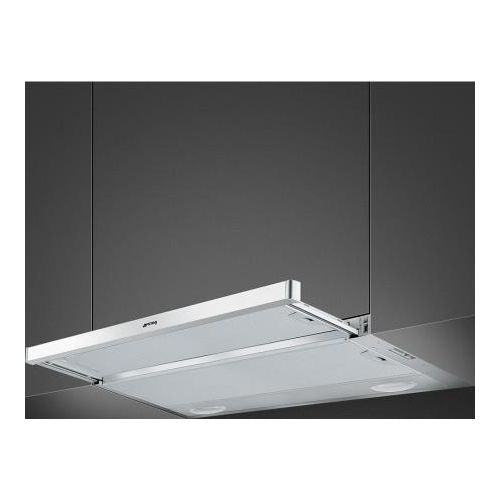 KSET91E2 Cappa da Incasso a Vista Aspirante Estetica Universale Classe energetica D 3 Velocita' Illuminazione LED 90 cm Silver