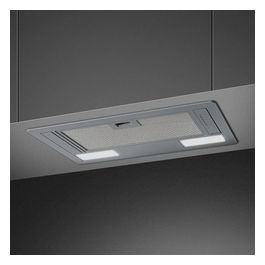 Smeg KSG52HE Cappa da Incasso a Gruppo Aspirante Estetica Universale Classe energetica D 3 Velocita' Illuminazione LED 54 cm Silver