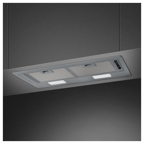 KSG70E Cappa da Incasso a Gruppo Aspirante Estetica Universale Classe energetica C 3 Velocita' Illuminazione LED 73 cm Silver