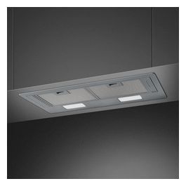 Smeg KSG70HE Cappa da Incasso a Gruppo Aspirante Estetica Universale Classe energetica D 3 Velocita' Illuminazione LED 73 cm Silver