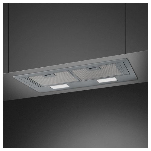 KSG70HE Cappa da Incasso a Gruppo Aspirante Estetica Universale Classe energetica D 3 Velocita' Illuminazione LED 73 cm Silver