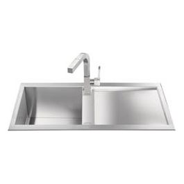 Lavello 86x50cm 1 Vasca Quadra Gocciolatoio Dx