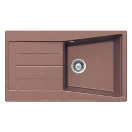 Lavello sintetico da incasso rame 86cm Serie CRISTALITE