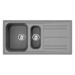 LZ102CT Lavello Sintetico da Incasso Standard Estetica Universale 1 Vasca 1/2 + Gocciolatoio Reversibile 100 cm Cemento