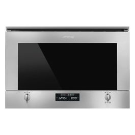 Smeg MP422X1 Forno a Microonde Multifunzione da Incasso  Capacita' 22 Litri Classe energetica  6 Programmi  60 cm Acciaio Satinato