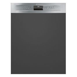 Smeg PL364CX Estetica Universale Lavastoviglie da Incasso con Frontalino a Vista 13 Coperti Classe energetica C 10+1 Programmi Inox