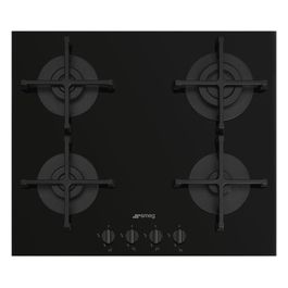 PV264B Piano cottura in vetro a Gas 60 cm Estetica Selezione 4 fuochi Nero