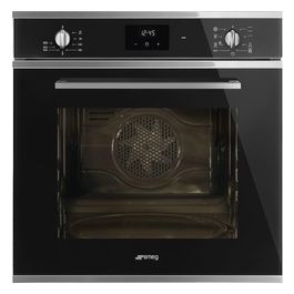 Smeg SF6400TVN Forno Elettrico Multifunzione da Incasso Estetica Selezione Capacita' 70 Litri Classe energetica A 8 Programmi Vapor Clean Display LED 60 cm Nero