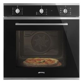 Smeg SF64M3PZN Forno Elettrico Multifunzione da Incasso Estetica Selezione Capacita' 65 Litri Classe energetica A 8 Programmi 60 cm Nero