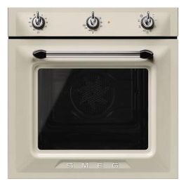 Smeg SF6905P1 Forno Elettrico Multifunzione da Incasso Estetica Victoria Capacita' 70 Litri Classe energetica A 8 Programmi Vapor Clean 60 cm Panna