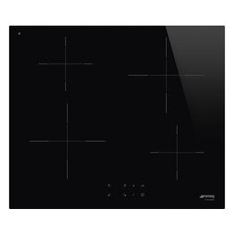 Smeg SI2641D Estetica Universale Piano Cottura a Induzione in Vetroceramica 4 Zone Touch Control 60 cm Nero