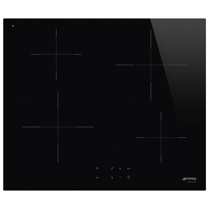 Smeg SI2641D Estetica Universale Piano Cottura a Induzione in Vetroceramica 4 Zone Touch Control 60 cm Nero
