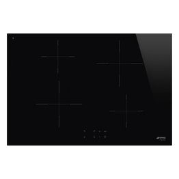 Smeg SI2741D Piano cottura a Induzione in Vetroceramica Semifilo 4 Zone 75 cm Touch Control 9 livelli di potenza Nero